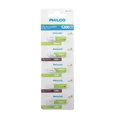 PHILCO - Pilas Tira Recargable Aaa X 5 1200 Mah Philco; Electrotom
