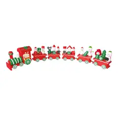 GENERICO - TREN MADERA DECORACION NAVIDAD 32 CMS