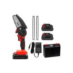 NAPPO - Motosierra Inalámbrica 2 Cadenas 4" + 2 Baterías