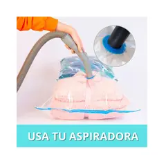 GENERICO - Pack 12 Bolsas Al Vacío Casa Compresión De Ropa 50x60.