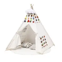 FIGLIO - Carpa Tipi Niños Infantil 160 Cm Buhos Juguete Decoracion