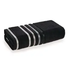 KARSTEN - Toalla de baño Lumina 500gr 70 x 140 cm Negra/Gris