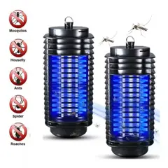 GENERICO - Pack X2 Mata Insectos Electrico Mata Moscas Electrico Lampara Uv