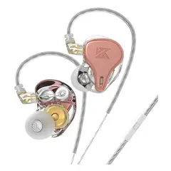 KZ - Audífonos DQ6S - Con MIC Rosa