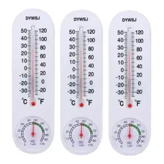 GENERICO - Pack X3 Termometro Higrometro Analogico Medidor Temperatura Humedad