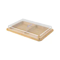 OU - Contenedor Jamón/Queso Doble Bambú
