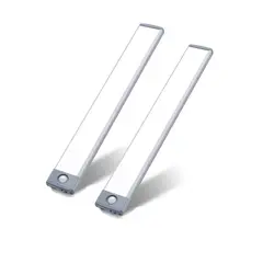 GENERICO - Pack X2 Luz Led Recargable Barra Led Con Sensor Movimiento 350 Lumens