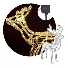 GENERICO - Reno Navidad Decoracion - Ciervo Navideño Luz LED SOLAR CALIDA120cm