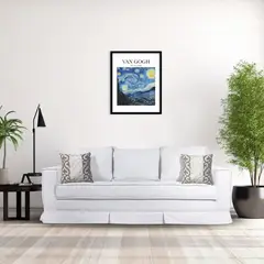 MUNDO LIVING - Sofa 3 cuerpos Siena crudo con resortes pocket spring usa
