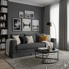 MUNDO LIVING - Sofa 3 cuerpos ,Siena Marengo con sistema Resortes Pocket Spring