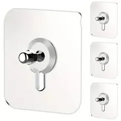 MIABU - Colgador tornillo adhesivo pared x 4