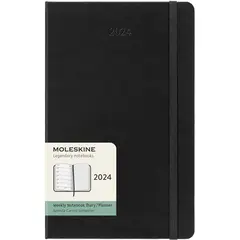 MOLESKINE - Agenda 2024 - Semanal - T. Dura - Large - Negro