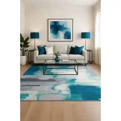 CLEMS CORTINAS - Alfombra Diseño Estambul Para Living 150x200 Clems