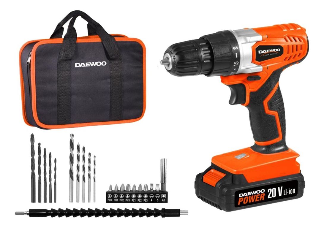 Taladro Destornillador Inalámbrico DACD316 20v bolso acces