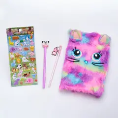 GENERICO - Set de agenda kawaii con lapices y stickers