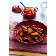 LE CREUSET - Plato Hondo 22cm Cereza (B) Cerámica