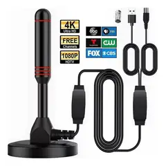KUANGYE - Antena Tv Digital Hd Abierta Interior Exterior Amplificador