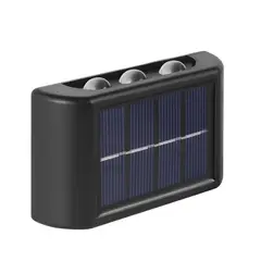 VATYERTY - Lámpara montada en pared cuadrado para exterior Blanco cálido 6led.