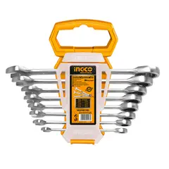 INGCO - Set Juego Llaves Punta De Corona Con Chicharra 8 Pcs