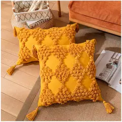 GENERICO - Pack de Fundas De Cojin Decorativa Diseño Boho 45x45 Cm