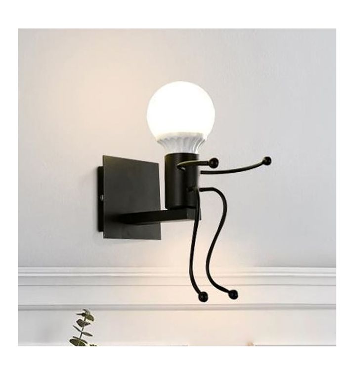Aplique de Pared 3D Negra
