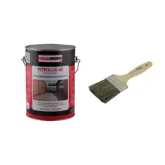 GENERICO - Brocha 3” + Barniz vitrolux 60 1 galon natural Chilcorrofin