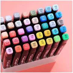 OEM - MARCADORES PLUMONES DOBLE PUNTA 48 COLORES