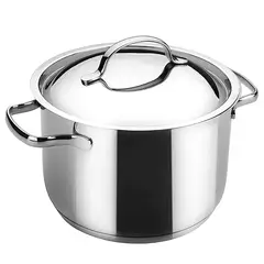 ROICHEN - Olla con Tapa Basic 28 cm / 10 litros Acero Inoxidable 18/10 Lacor