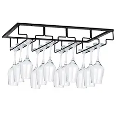 KUANGYE - Colgador De Copas Metal Cromado Bar Premium Organización