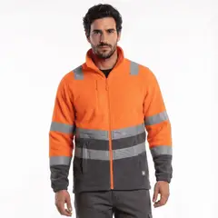T-WORLD - Micropolar Alta Visibilidad Bicolor Clase 2 Reflectante Hombre