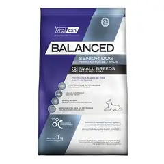 VITALCAN - Balanced - Alimento para Perro Senior Raza Pequeña 3 KG