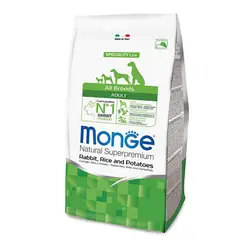 MONGE - - Alimento Premium Perro Adulto Carne de Conejo 12 KG