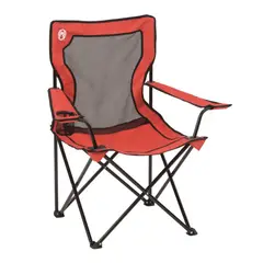 COLEMAN - Silla Plegable Quad Mesh Rojo
