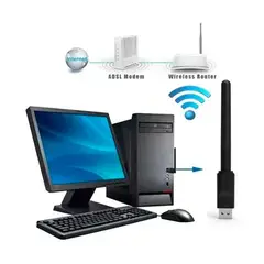 GENERICO - Antena Usb Wifi 2.4g Y 5g 2.0 Wireless Lan Mini Pc Notebook