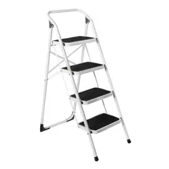 QRUBBER - Escalera Plegable de 4 peldaños