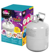 GLAM - Tanque Cilindro Gas Helio Ultra Liviano Para 20 Globos