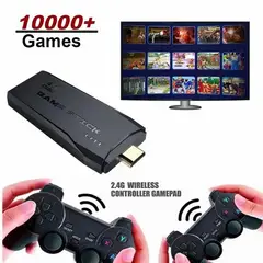 GENERICO - Consola de Juegos Stick 4K 10 mil Juegos 2 Controles Inalámbricos 64GB