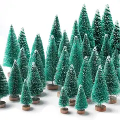 VATYERTY - 30 pcs Mini arboles artificiales para árbol de Navidad verde