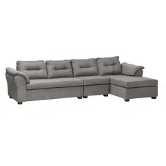 DECOOUTLET - Seccional Laos XL Intercambiable Tela Gris Medio