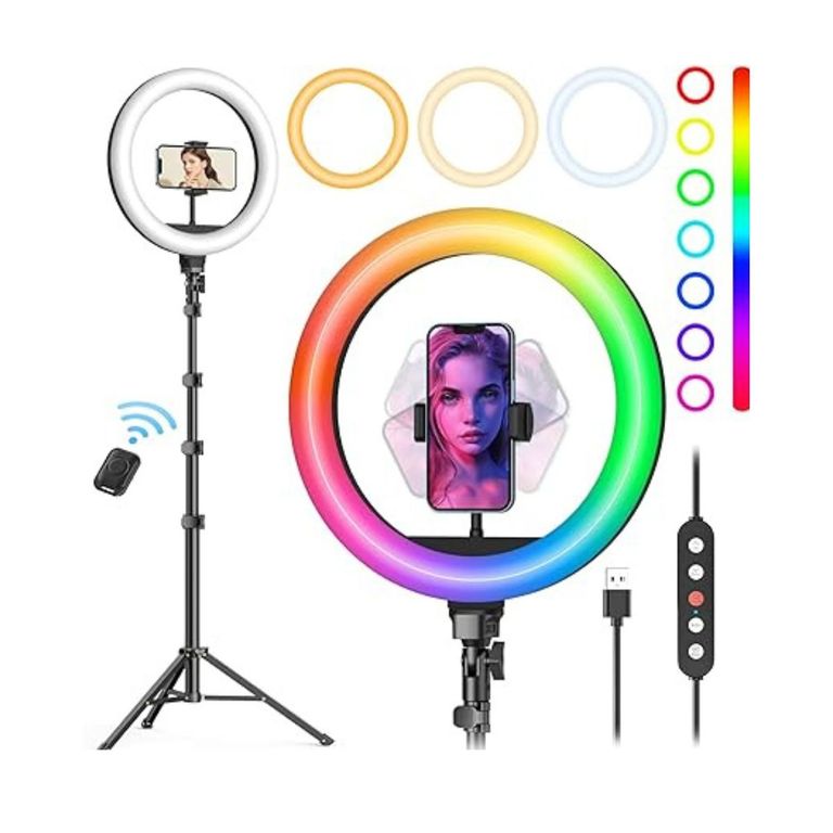 Anillo de luz Led RGB para fotografía vídeos de maquillaje y estudio