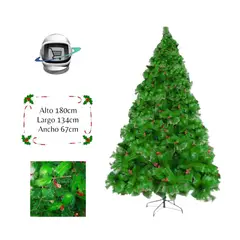 BIGBAMSPACE - Arbol de Navidad 180cm Premium Berries Piña