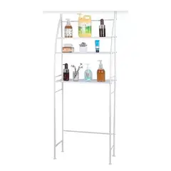 GENERICO - Organizador Repisa Estante Lavadora Baño Metálico Rack Color Blanco