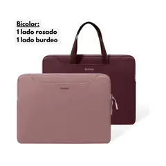 TOMTOC - Funda Light-A21 Bicolor Laptop/tablet 13" - 14" - Rosado