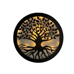 GENERICO - Cuadro Árbol De La Vida Luz Cálida.