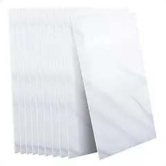 SUPERCENTER - 10 Laminas Papel Mural Mármol Ladrillo Pared Y Piso Blanco 60x30cm