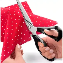 GENERICO - Tijera Zig-Zag Para Cortar Tela Profesional