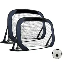 GENERICO - Arcos Futbol Infantil X2 Unidades Autoarmable Pelota Y Bolso