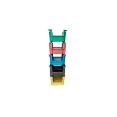 REHECHO - Kit de Contenedores apilables para reciclaje - 5 unidades
