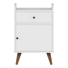 BE DESIGN - Velador Con Puerta Be Blanco