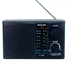 PHILCO - Radio Portatil Conexión 220V AM/FM/SW1/SW2 IC-X60